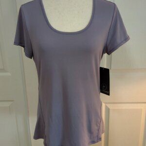 90 Degree By Reflex Lilac Short Sleeve Pullover Top, Size M, NWT